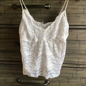 B/W lacy tank top combo